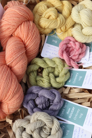 SRING SPECIAL, Colour Pallete Box Naturally Dyed Corriedale High Twist Sock Yarn, Box no 3